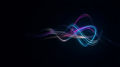 vibrant abstract light trails on dark background