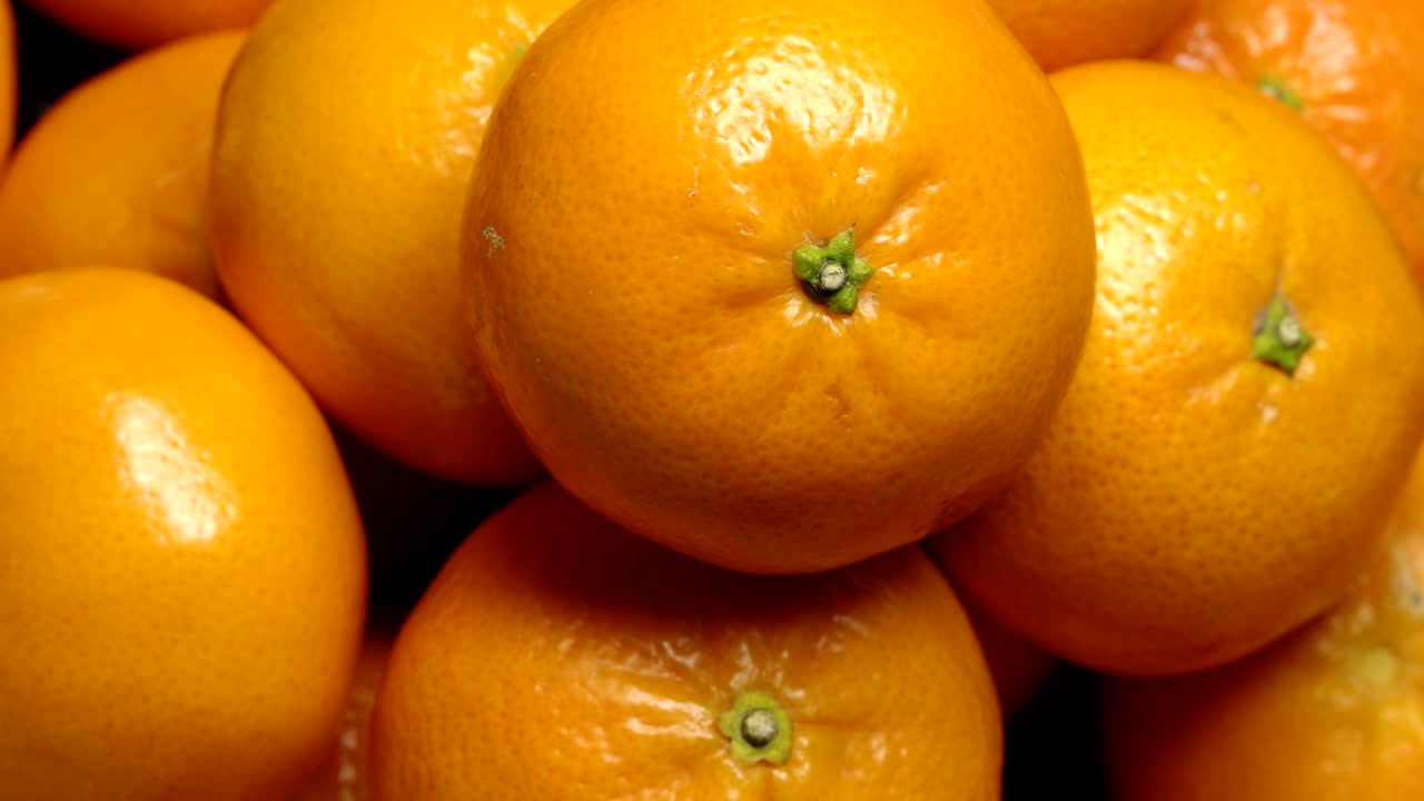 el fondo de las mandarinas frescas