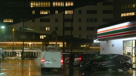 Time-lapse-of-Connivence-Store-at-night-in-Los-Angeles-California