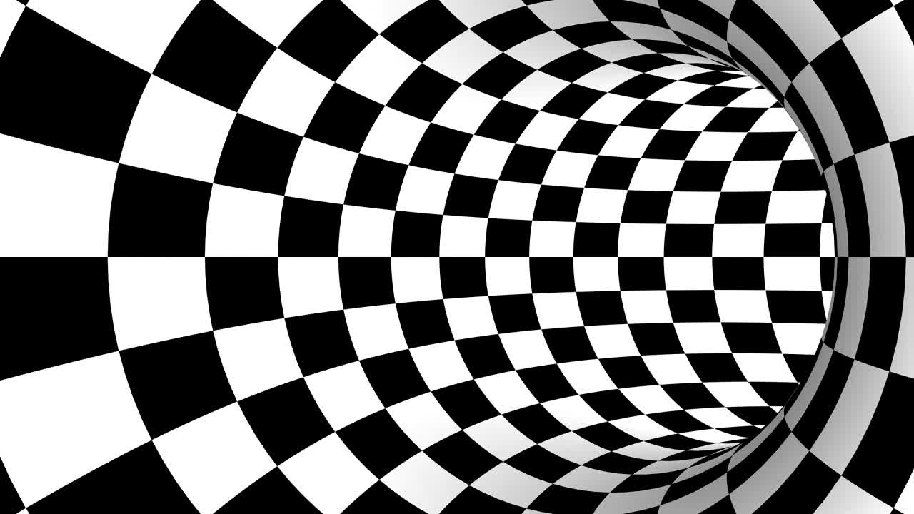 agujero de tourus rayado. ilustración 3d