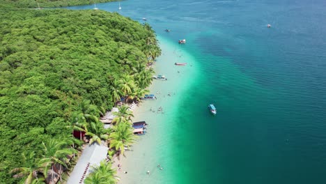 estrella beach located in the caribbean sea in bocas del toro, panama