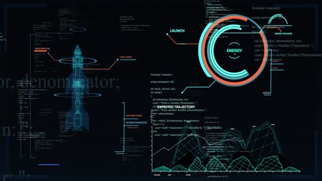 Animation-of-scope-scanning-and-data-processing-over-black-background