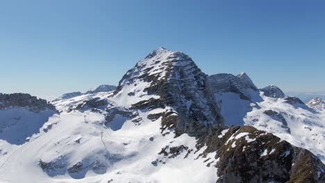 ski slope in the alps