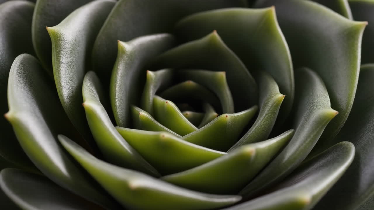Close-up of a Green Succulent Plant Rosette