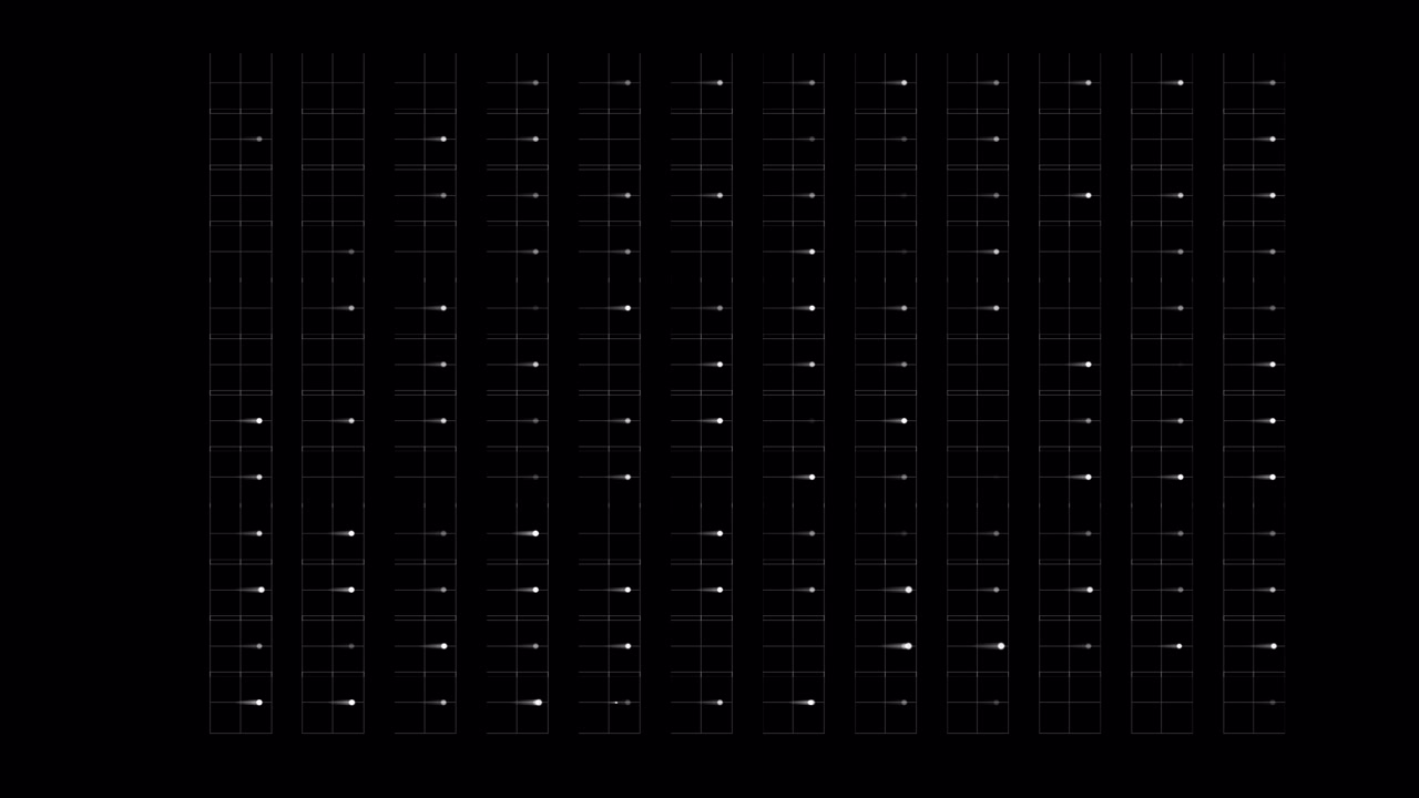 Abstract Digital Grid with Moving Data Dots Animation