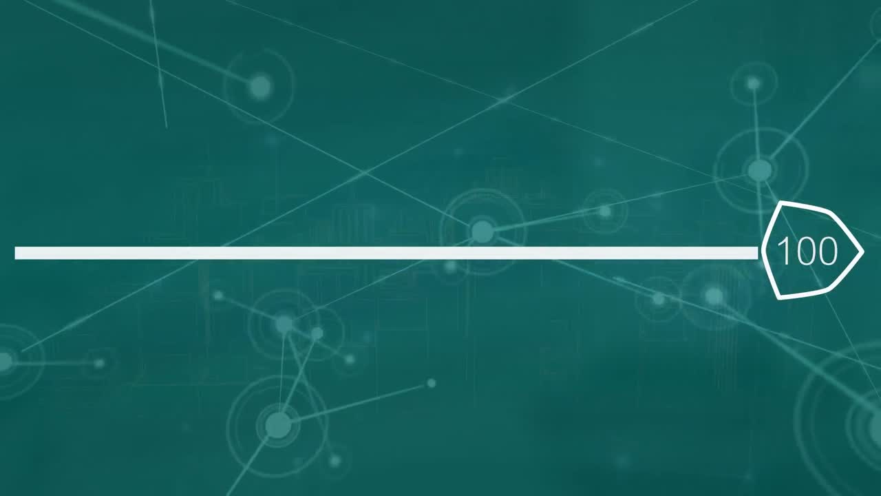 로딩 바를 통해 연결 네트워크의 애니메이션