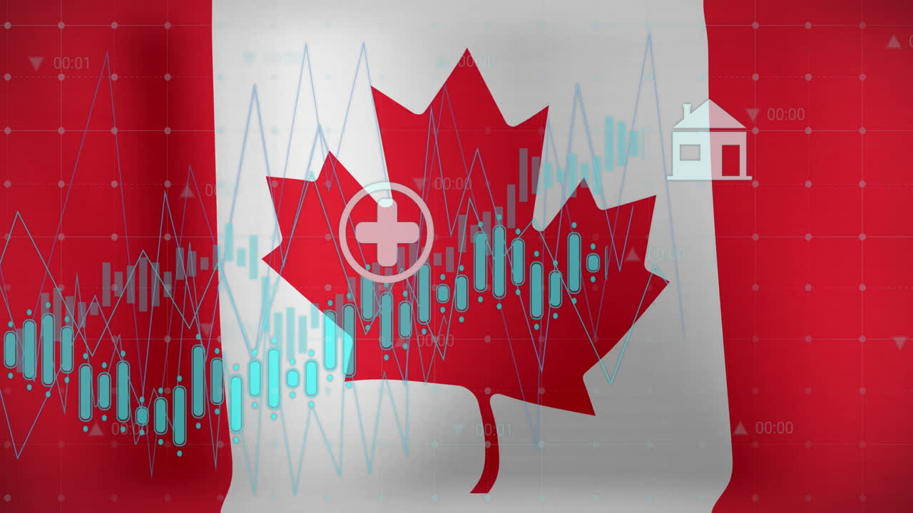 animación de gráficos, datos y iconos de energía sobre la bandera de bolivia