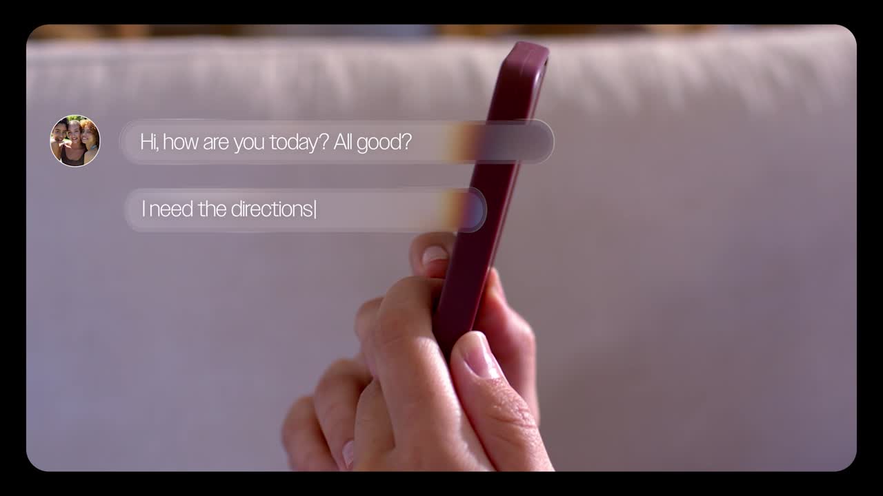 Forskellige mennesker sender beskeder og chatter på smartphones