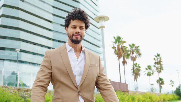 Man in Suit Outdoors