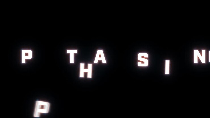 4K text reveal of the word "happy thanks giving" on a black background
