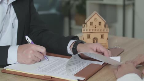 real estate contract signing