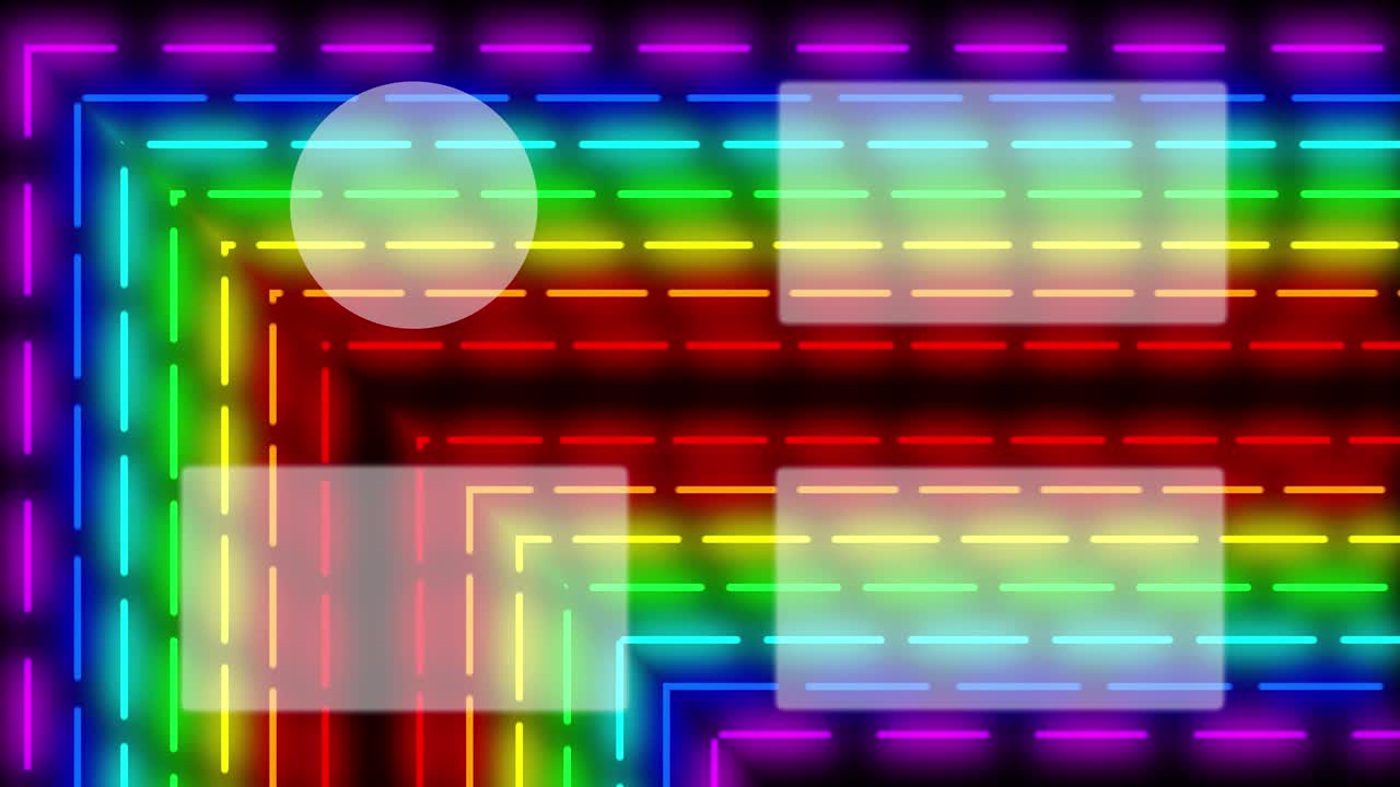 네온 표지판 바 라인 엔드 카드 엔딩 스크린 모션 그래픽