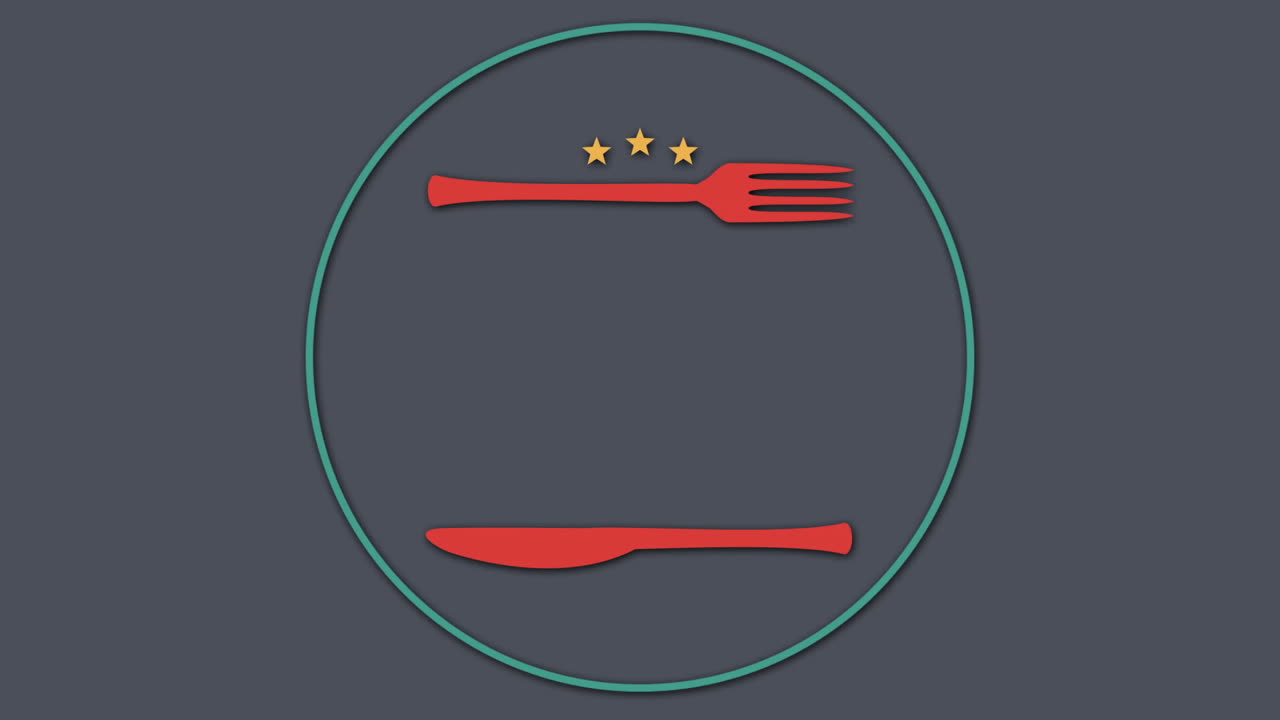 icono vectorial del tenedor y el cuchillo de mantequilla 4k