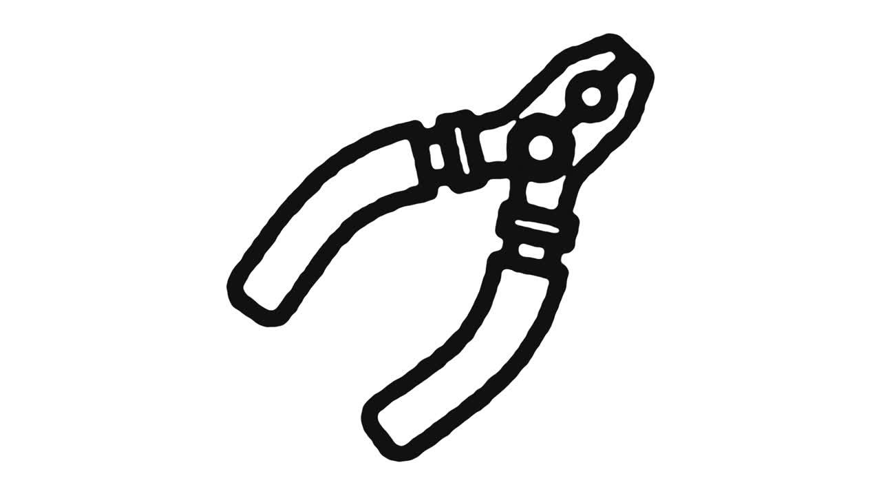 pinzas icono de animación de imágenes y canal alfa