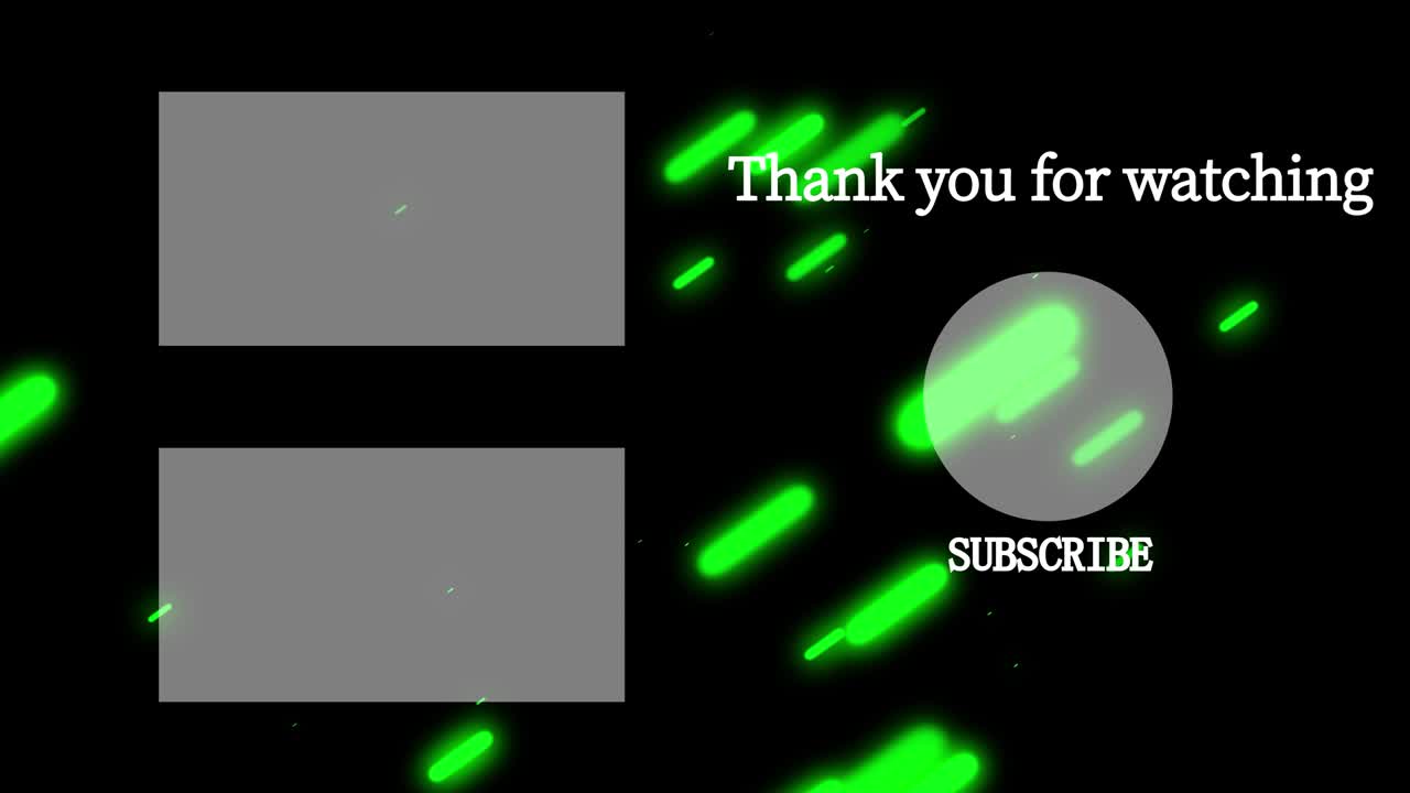 객체 조명 엔드 카드 엔딩 스크린 모션 그래픽