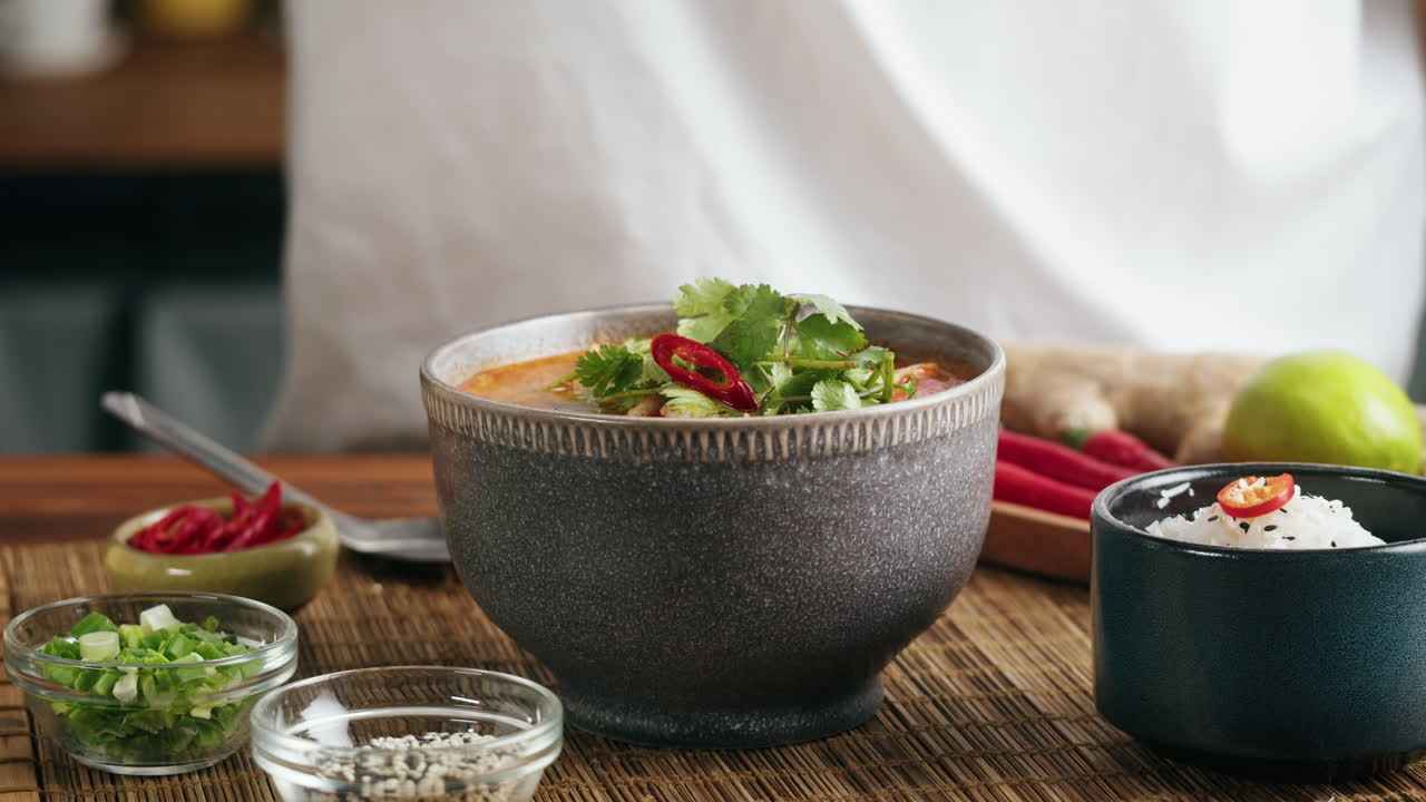 Tom Yum Soup with Rice