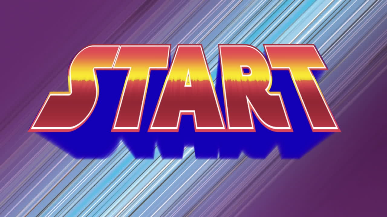 Animation of arcade game start