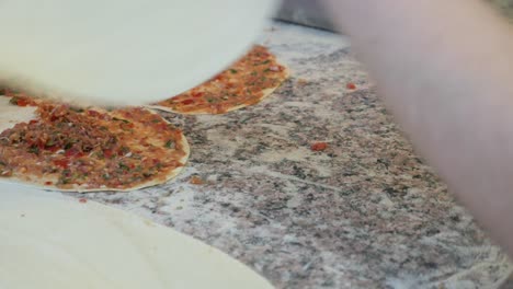 preparing turkish pide