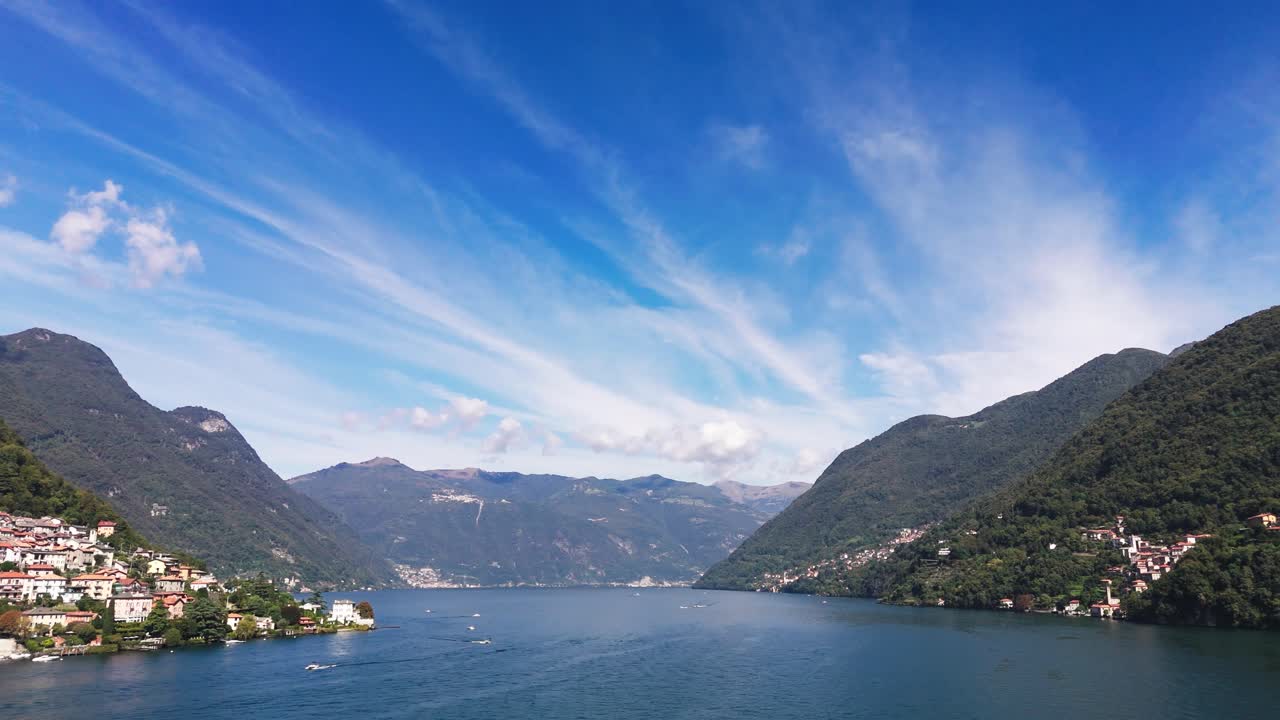 Drone view of south west Lake Como