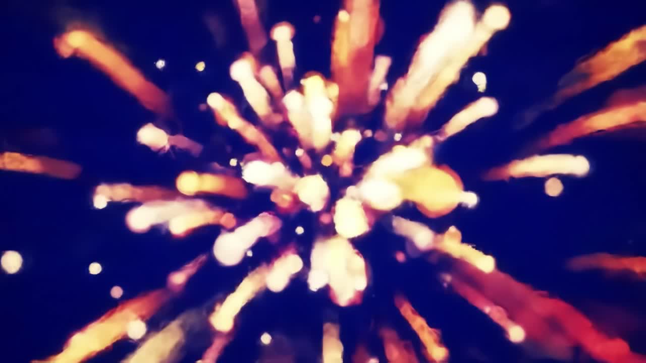 explosión de fuegos artificiales coloridos