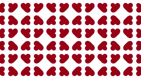 red and white geometric pattern