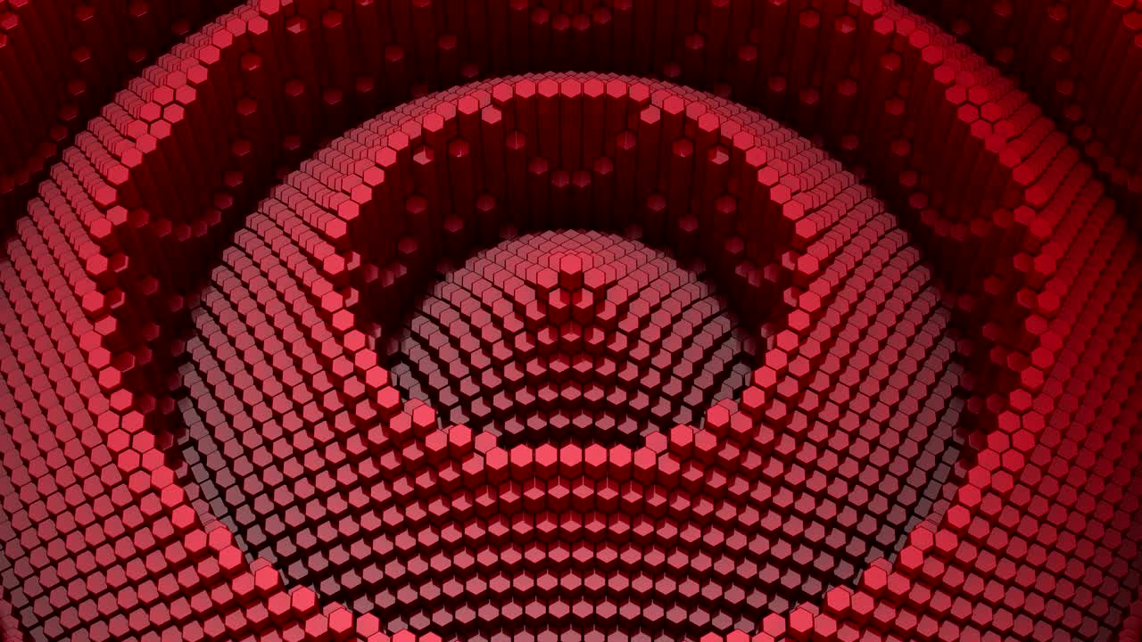 los hexágonos forman una onda