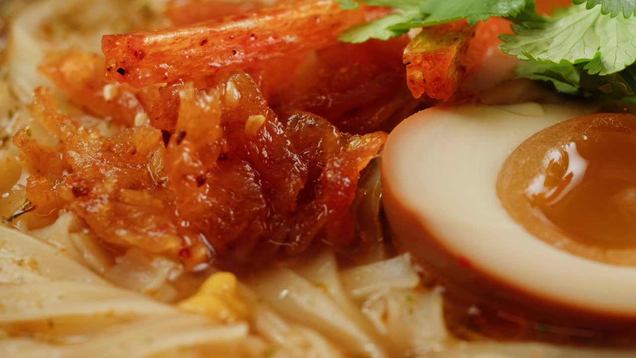 Close-up of Thai Noodle Soup