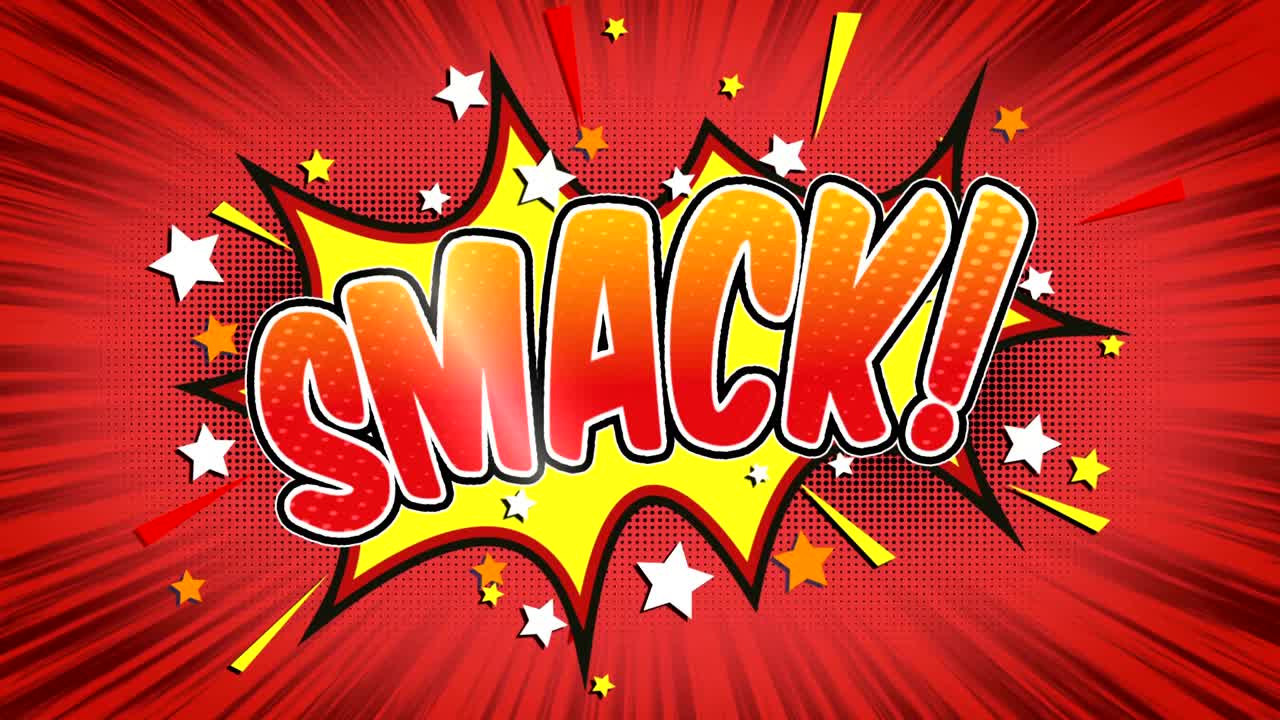 스맥 - 만화 스타일의 텍스트