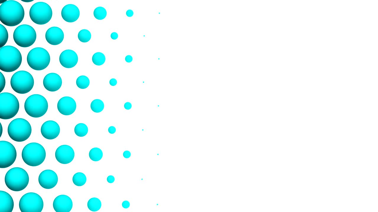 las esferas formaron una onda