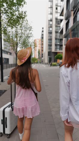 two women traveling