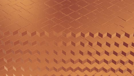 abstracto geométrico rosa fondo dorado azulejos de papel de aluminio textura de bucle sin costura fondo renderizado en 3d
