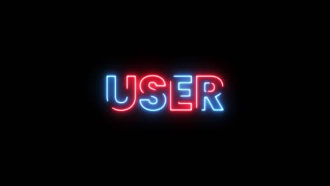 neon user sign