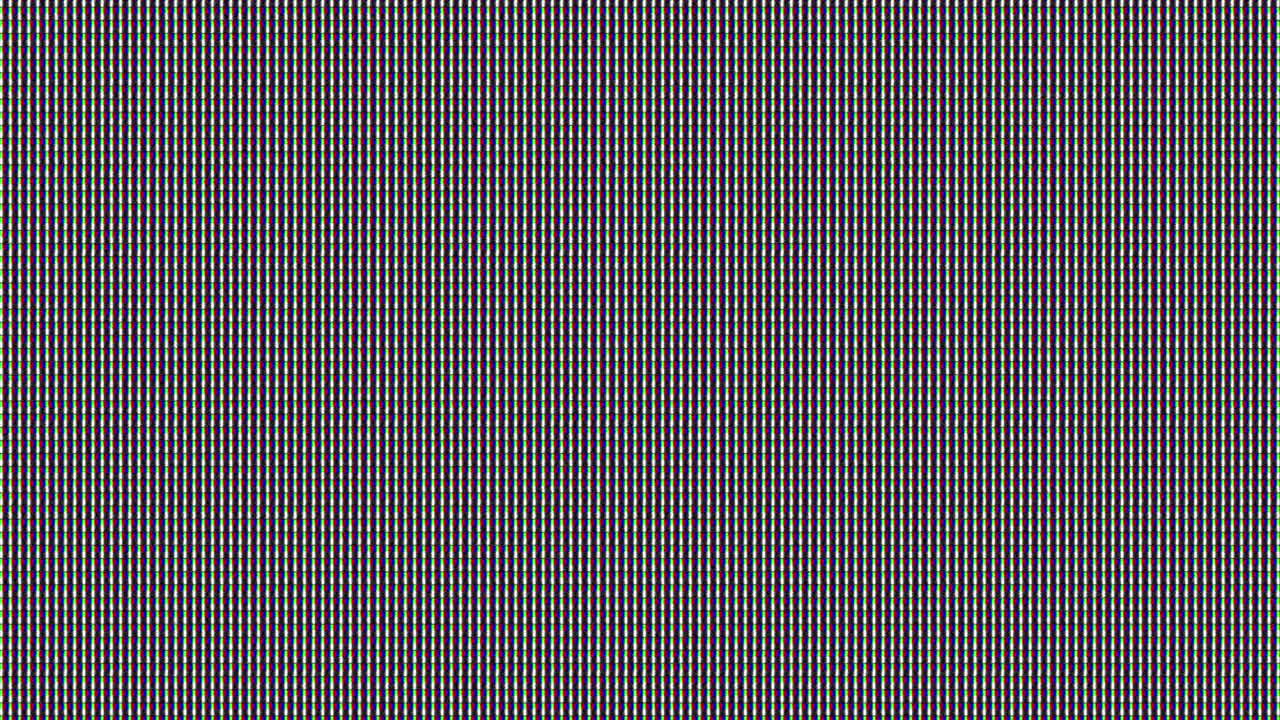 Vista macro dettagliata di pixel RGB su uno schermo digitale