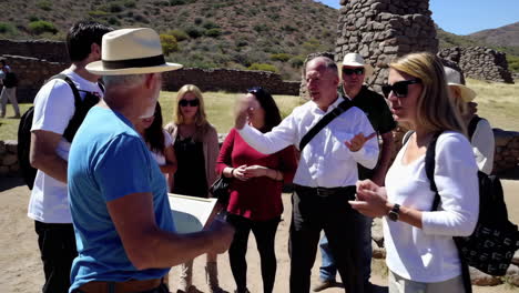 archaeological site tour group