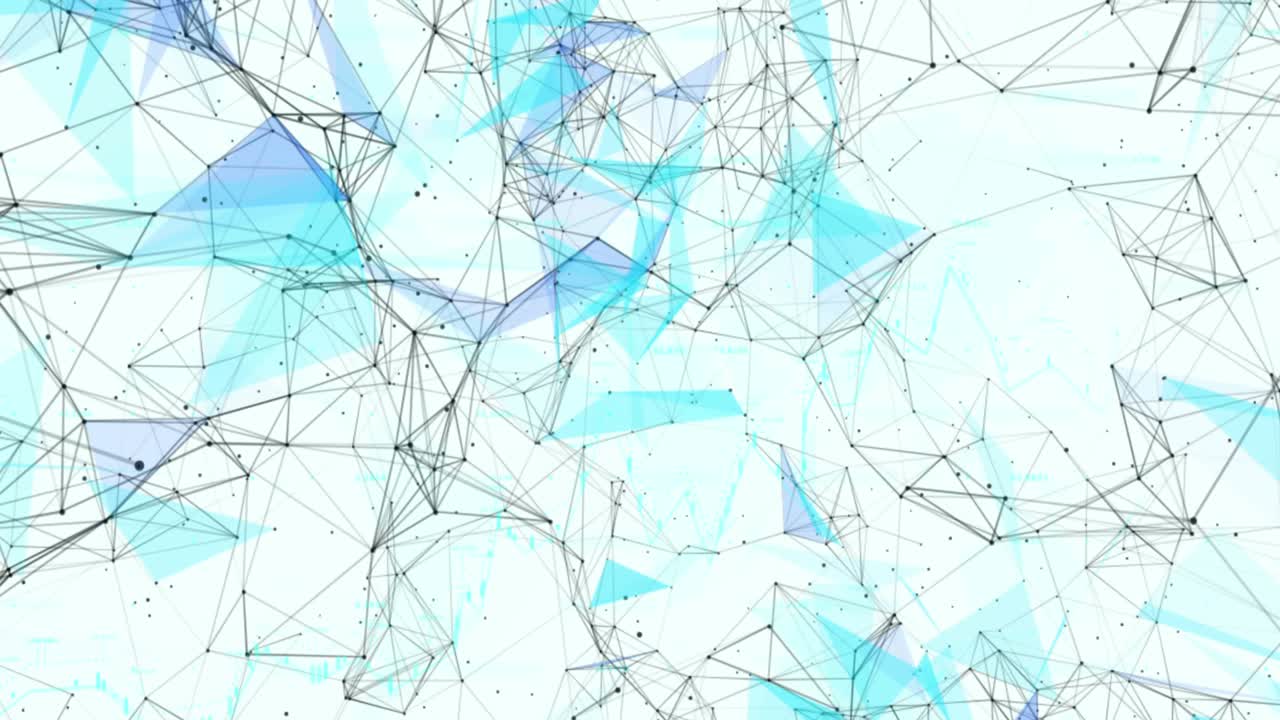 Animation of network of connections over white background