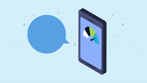 aplicación de teléfono móvil que muestra el progreso