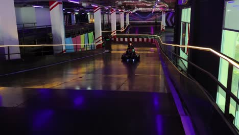 go-karting fun at indoor track