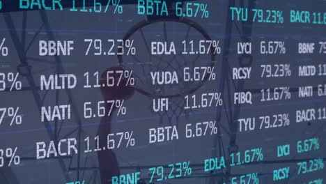 Animación-Del-Procesamiento-De-Datos-Financieros-Sobre-Un-Jugador-De-Baloncesto-Masculino-Caucásico-Jugando-En-El-Gimnasio