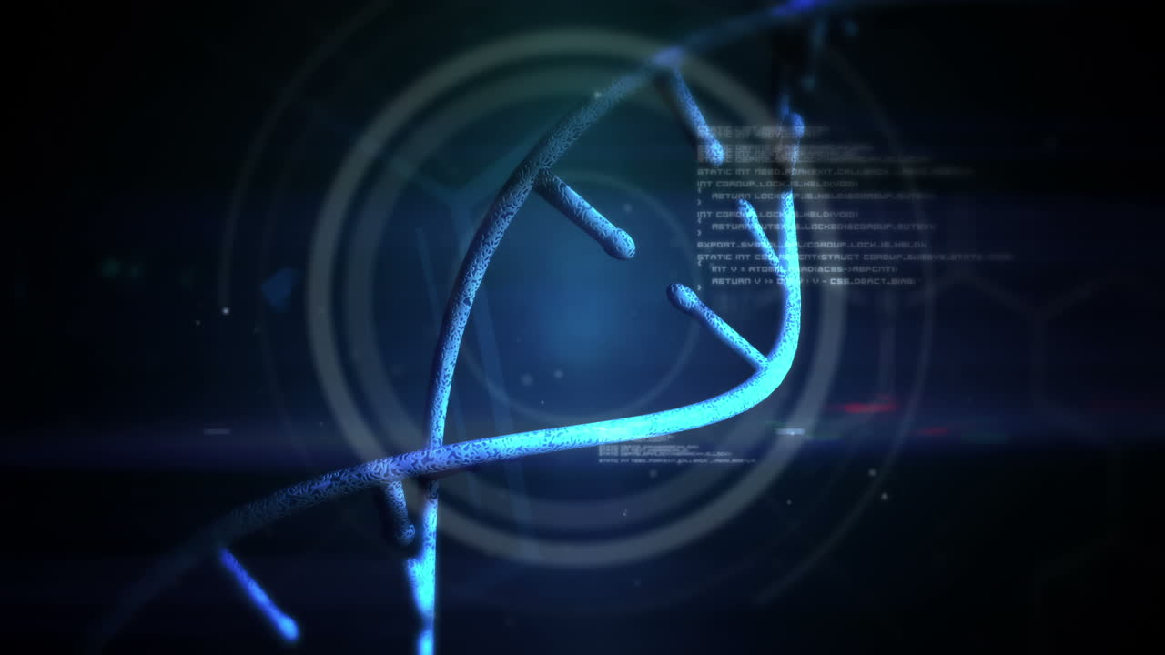 vídeo de una matriz de adn