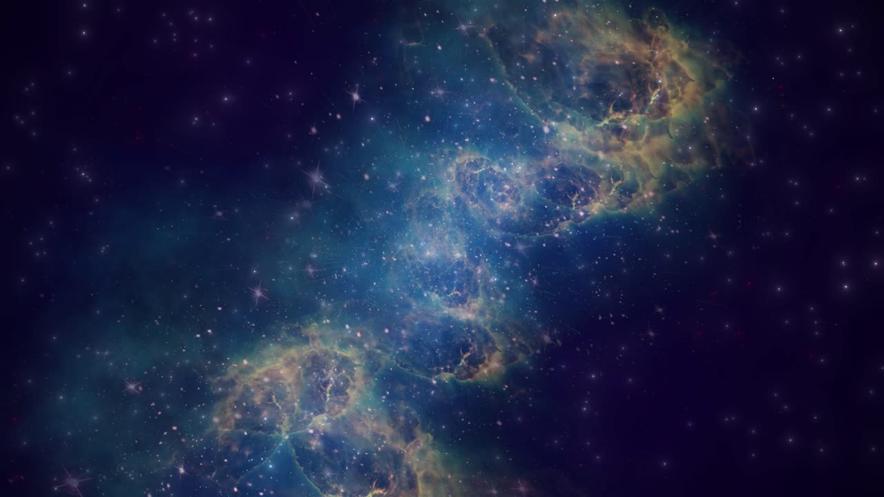 impresionante 4k nebulosa cg animación