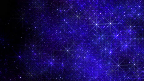 vibrant midnight sky aglow with brilliant stars