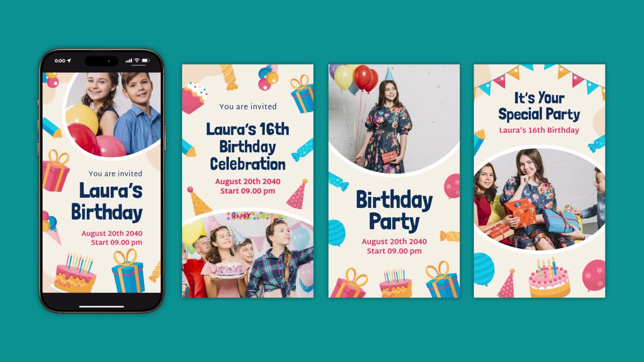 Birthday Party Invitation Designs