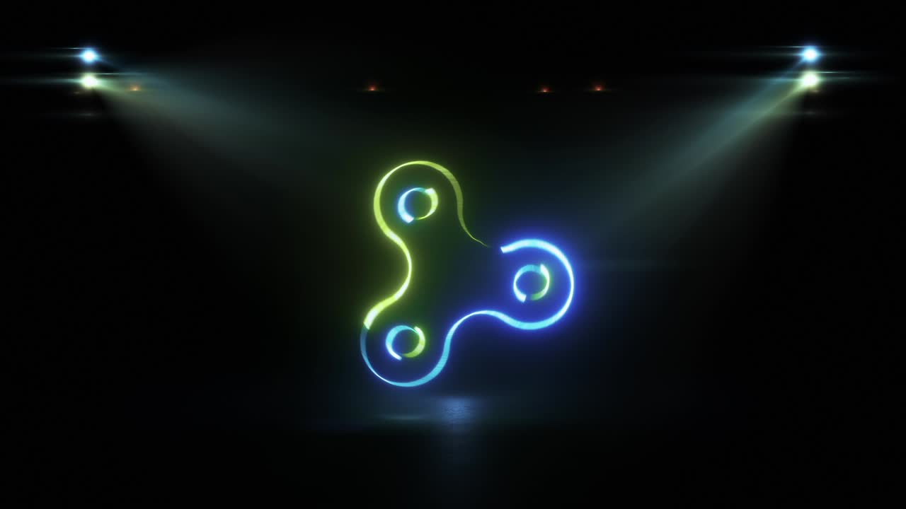Simbolo luminoso astratto
