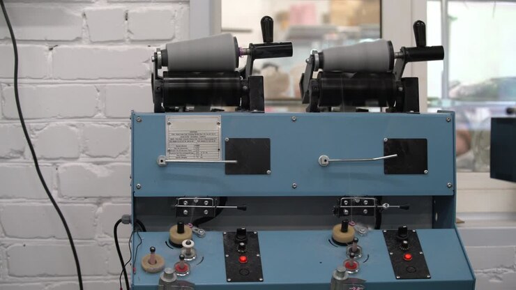 Working equipment in knitting workshop
