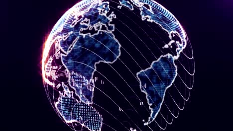 digital world globe loop