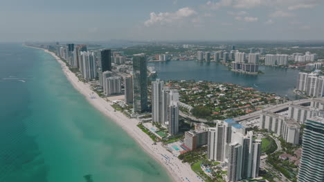 south miami and mid-beach ocean coastline