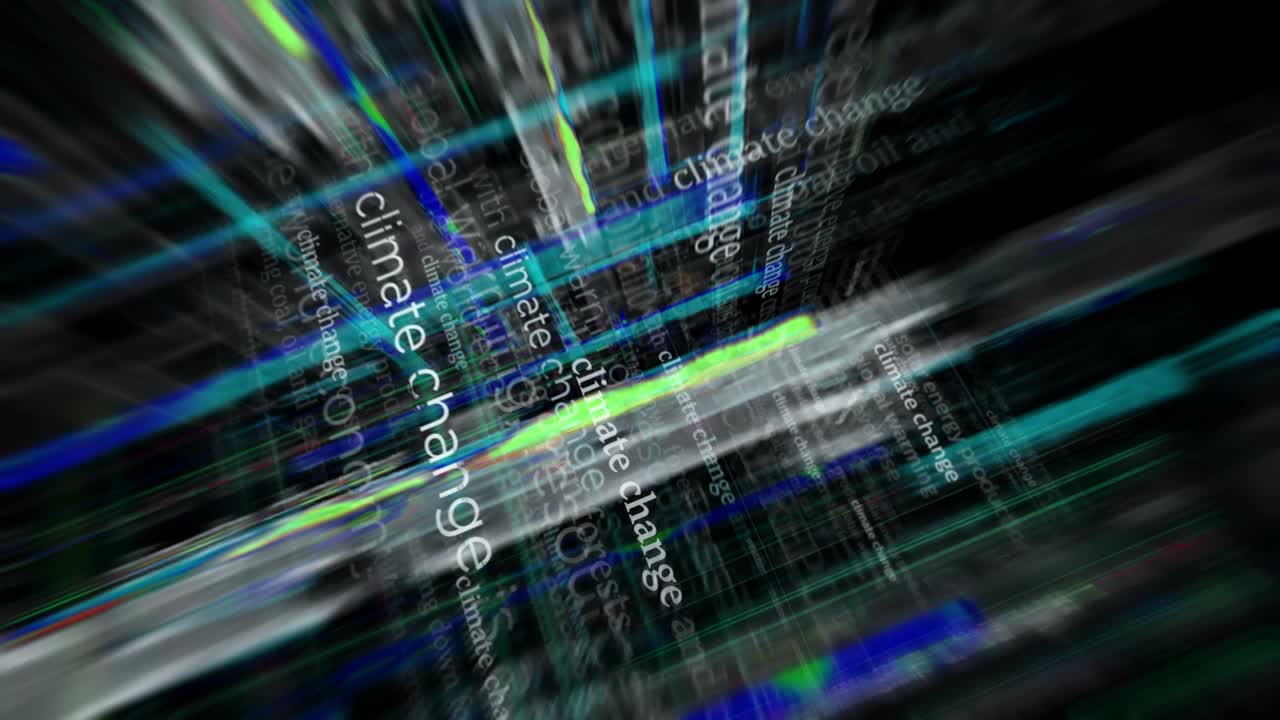 News titles media with Climate Change global warming seamless looped screens