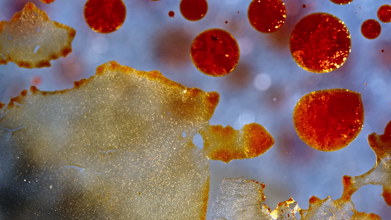 Colorful ink mixing in macro view, evokes creativity and wonder