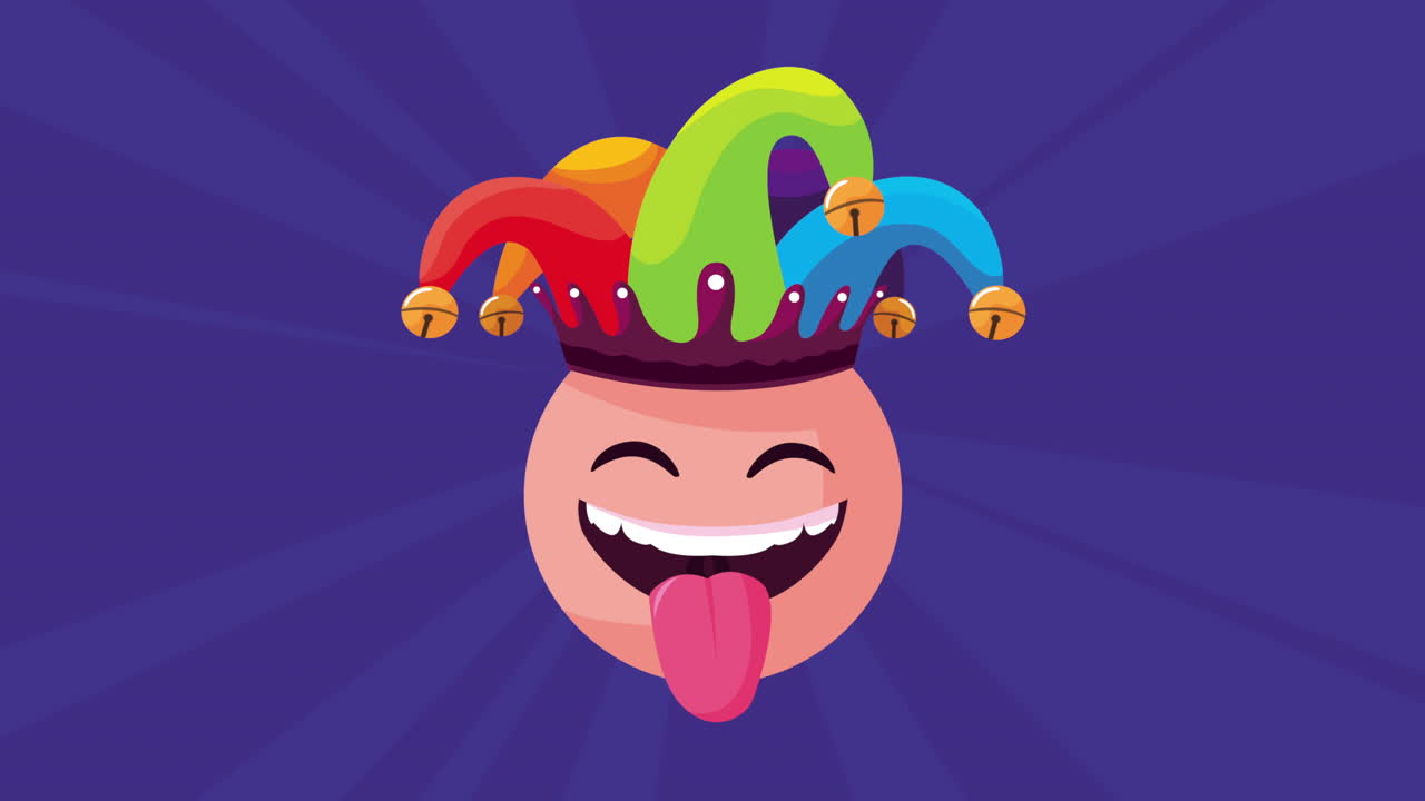 우스스러운 모자 액세서리와 함께 미친 이모지