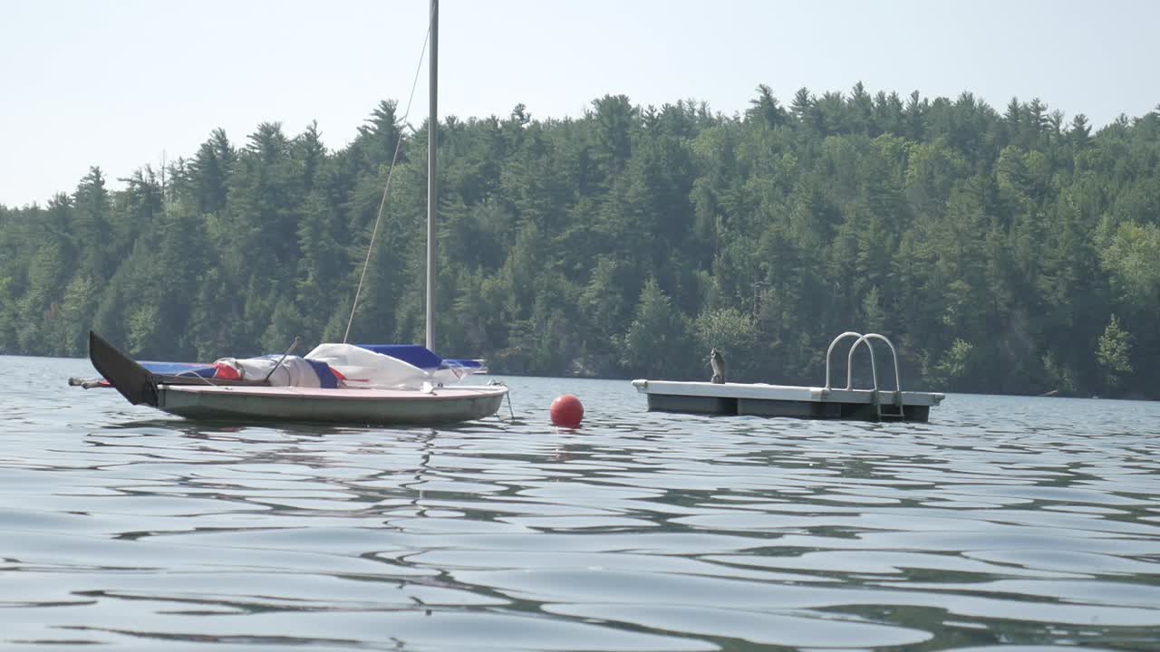 Лодка в озере